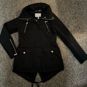BCBGeneration Black Utility Jacket with Hood